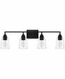 McIntire Extra Large 4-light Bath Light Matte Black For Sale