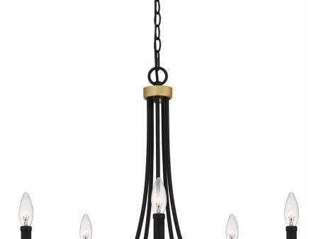 Legare 5-light Chandelier Matte Black Discount