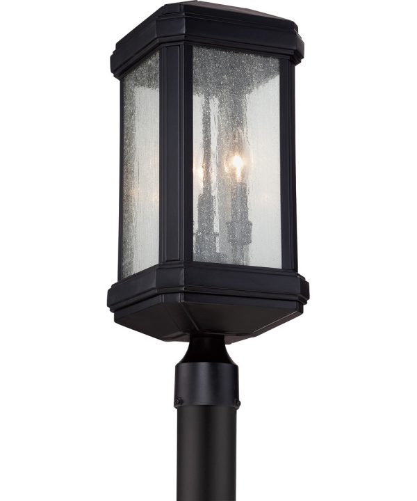 Trumbull Large 3-light Outdoor Post Light Mystic Black Discount