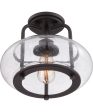 Trilogy Small 1-light Semi Flush Mount Old Bronze Online now