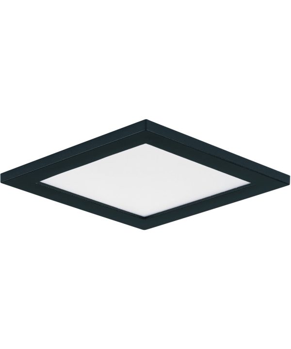 Wafer 5 inch SQ LED Surface Mount 3000K Black on Sale