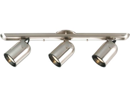 3-Light Multi Directional Roundback Wall Ceiling Fixture Brushed Nickel Online