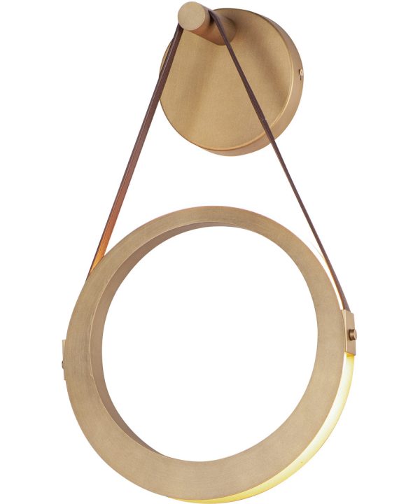 Tether 1-Light LED Wall Sconce Natural Aged Brass Online now