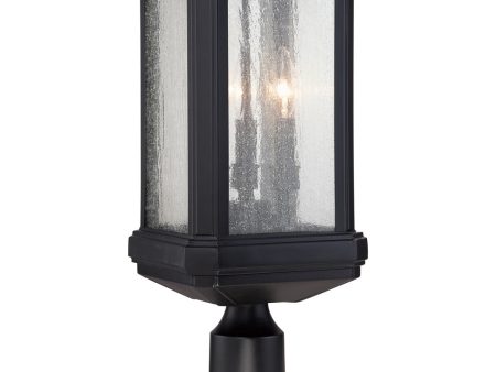 Trumbull Large 3-light Outdoor Post Light Mystic Black Discount