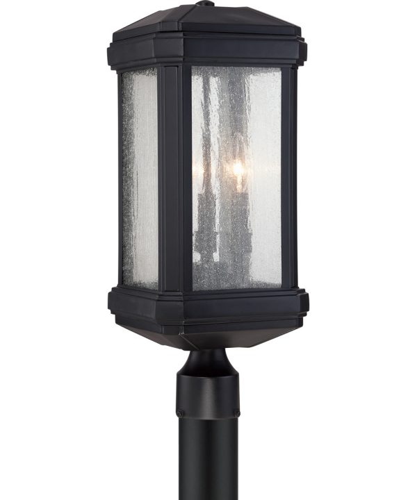 Trumbull Large 3-light Outdoor Post Light Mystic Black Discount