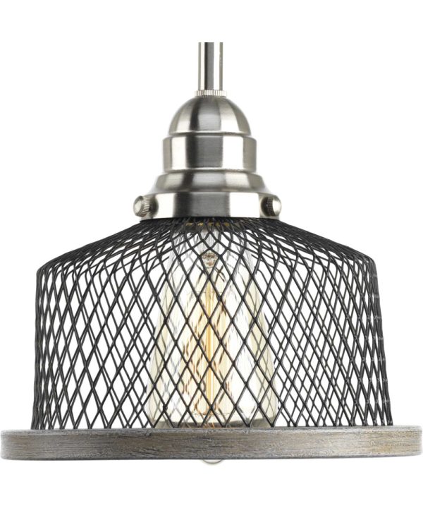 Tilley 1-Light Coastal Pendant Light Brushed Nickel Fashion