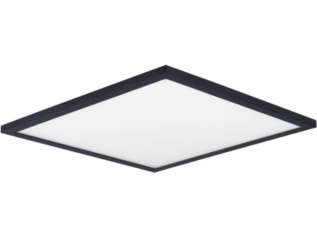 Wafer 15 inch SQ LED Surface Mount 3000K Black on Sale