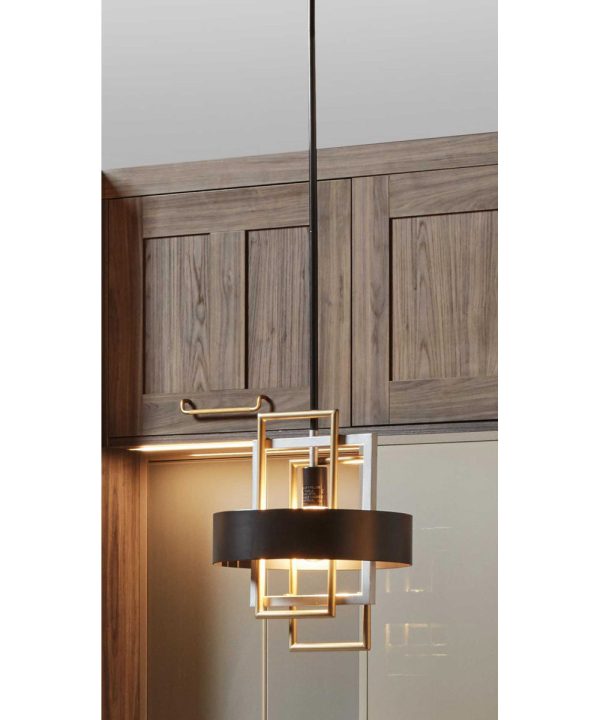 Adagio 1-Light Mini-Pendant Matte Black For Sale