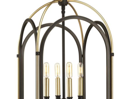 Westfall 4-Light Medium Foyer Pendant Antique Bronze Online Sale