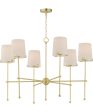 Huntington 6-Light Chandelier Satin Brass Sale