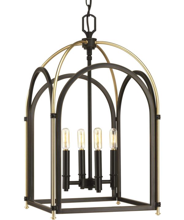 Westfall 4-Light Medium Foyer Pendant Antique Bronze Online Sale