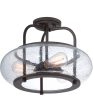 Trilogy Large 3-light Semi Flush Mount Old Bronze on Sale