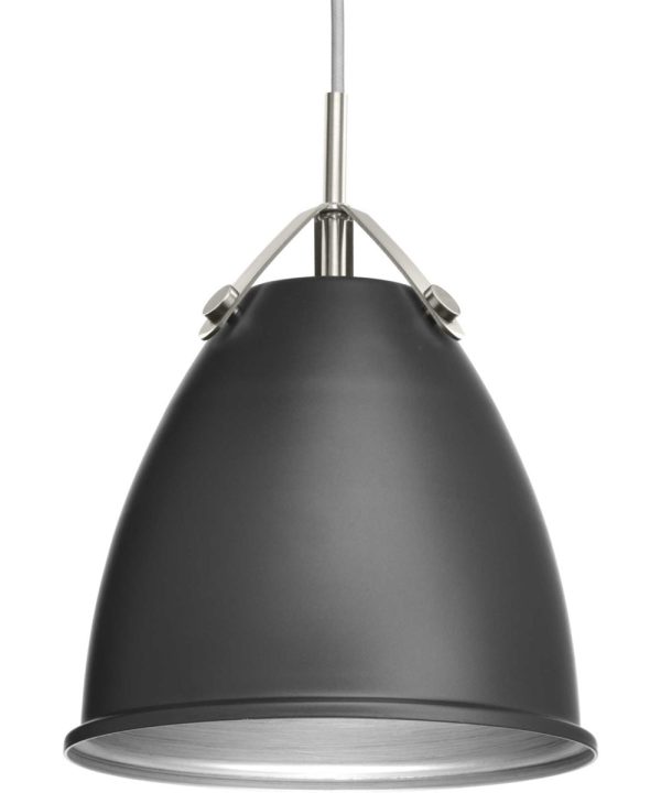 Tre 1-Light Metal Shade Coastal Pendant Light Graphite Hot on Sale