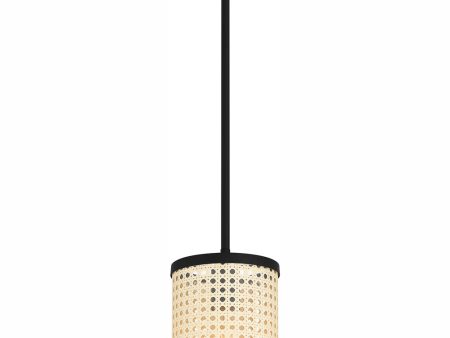 Syrah Small 1-light Mini Pendant Matte Black Hot on Sale