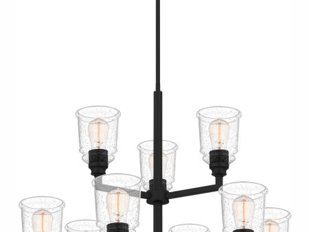 McIntire 9-light Chandelier Matte Black Discount