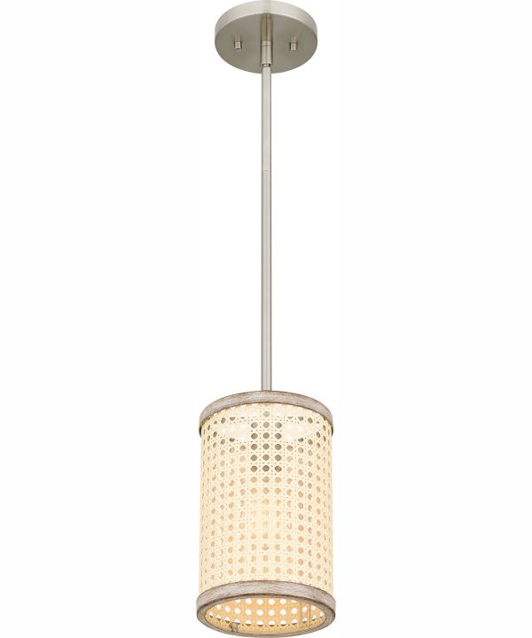 Syrah Small 1-light Mini Pendant Brushed Nickel Sale