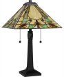 Tiffany Small 2-light Table Lamp Matte Black Sale