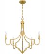 Mabel 5-light Chandelier Light Gold Fashion