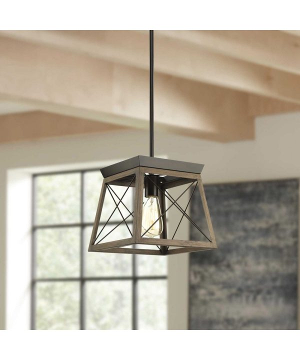 Briarwood 1-Light Coastal Mini-Pendant Light Antique Bronze For Cheap