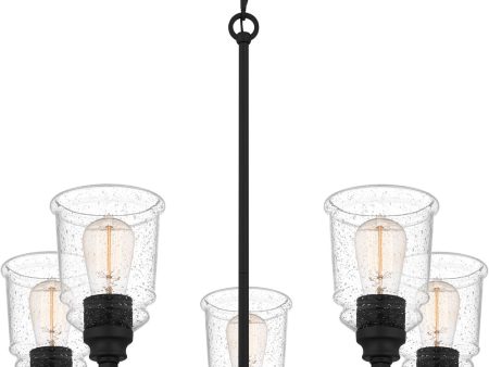 McIntire 5-light Chandelier Matte Black Discount