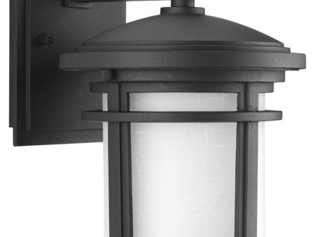 Wish 1-Light Small LED Wall Lantern Textured Black Cheap