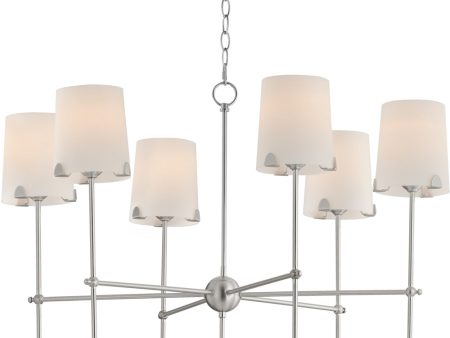 Huntington 6-Light Chandelier Satin Nickel Online now