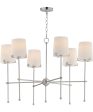 Huntington 6-Light Chandelier Satin Nickel Online now