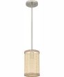 Syrah Small 1-light Mini Pendant Brushed Nickel Sale