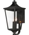 Sutton Place VX Large 2-Light Outdoor Sconce Black Fashion