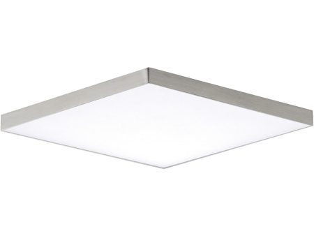 Trim 15.5 inch SQ LED Flush Mount 3000K Satin Nickel Online