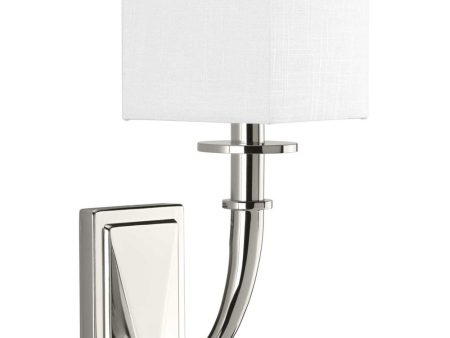 Avana 1-Light Wall Sconce Polished Nickel Fashion