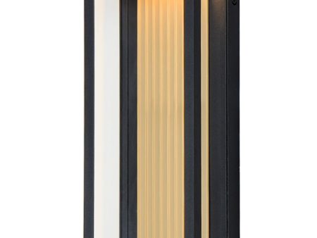 Rincon Large LED Outdoor Sconce Black   Gold Discount