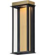 Rincon Large LED Outdoor Sconce Black   Gold Discount