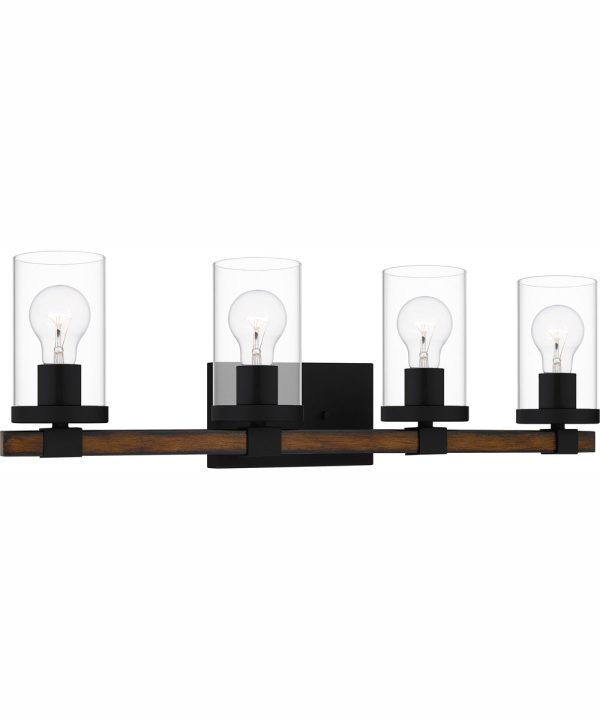 Nottinghill Extra Large 4-light Bath Light Matte Black on Sale