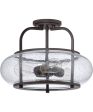 Trilogy Large 3-light Semi Flush Mount Old Bronze on Sale