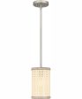 Syrah Small 1-light Mini Pendant Brushed Nickel Sale