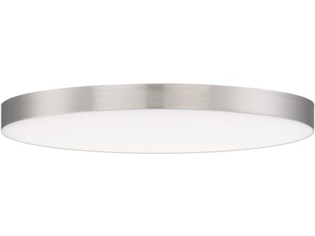 Trim 16 inch RD LED Flush Mount 3000K Satin Nickel Online Sale