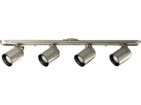 4-Light Multi Directional Roundback Wall Ceiling Fixture Brushed Nickel Discount