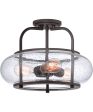 Trilogy Large 3-light Semi Flush Mount Old Bronze on Sale