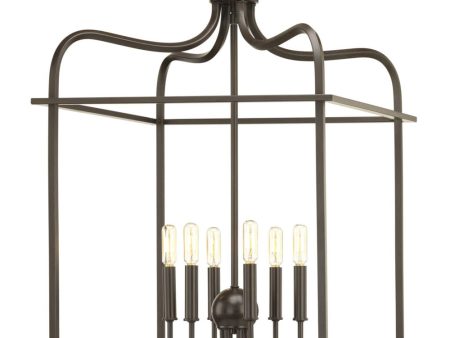 Assembly Hall 6-Light Coastal Pendant Light Antique Bronze on Sale