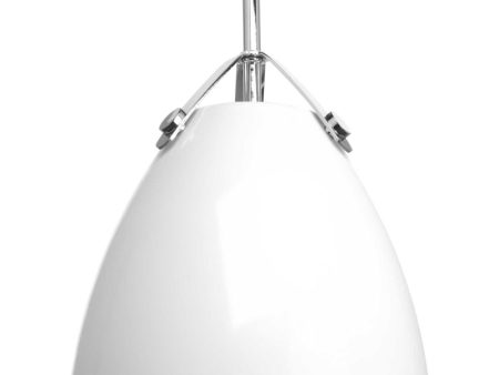 Tre 1-Light Metal Shade Coastal Pendant Light White Online Hot Sale