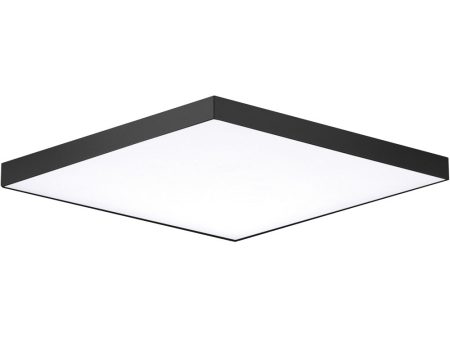 Trim 15.5 inch SQ LED Flush Mount 3000K Black Cheap