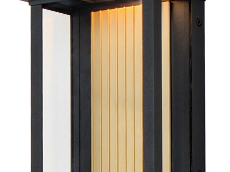 Rincon Small LED Outdoor Sconce Black   Gold Online Sale