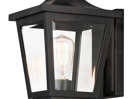 Sutton Place VX 1-Light Outdoor Sconce Black Sale