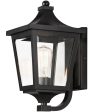 Sutton Place VX 1-Light Outdoor Sconce Black Sale