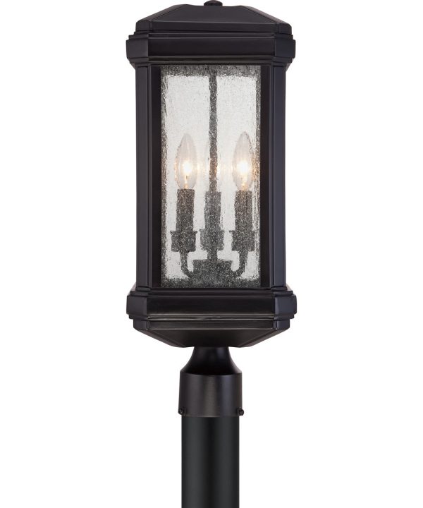 Trumbull Large 3-light Outdoor Post Light Mystic Black Discount