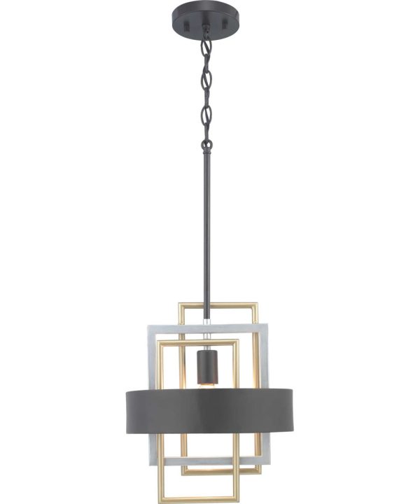 Adagio 1-Light Mini-Pendant Matte Black For Sale