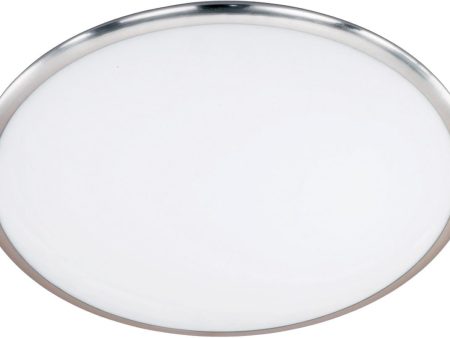 16 W Seattle LED Ceiling Light Nickel-Matte For Sale