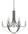 Alana 9-light Chandelier Mystic Black on Sale