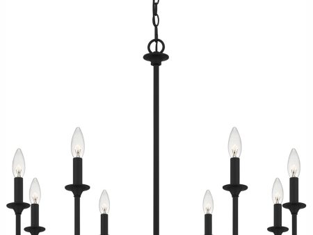 Prescott 8-light Chandelier Matte Black Supply